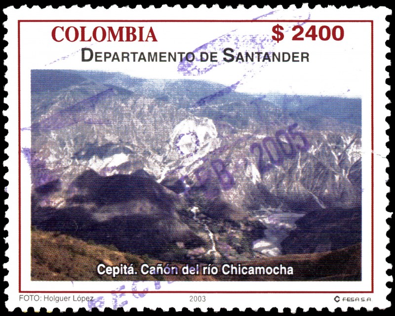 EMISIÓN POSTAL DEPARTAMENTOS DE COLOMBIA - SANTANDER