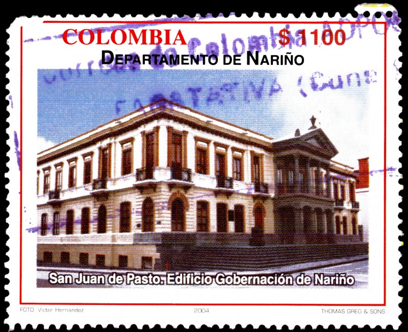 EMISIÓN POSTAL SERIES DEPARTAMENTOS DE COLOMBIA - NARIÑO