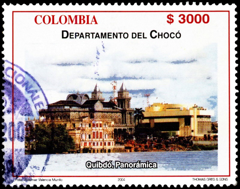EMISIÓN POSTAL DEPARTAMENTOS DE COLOMBIA CHOCÓ 