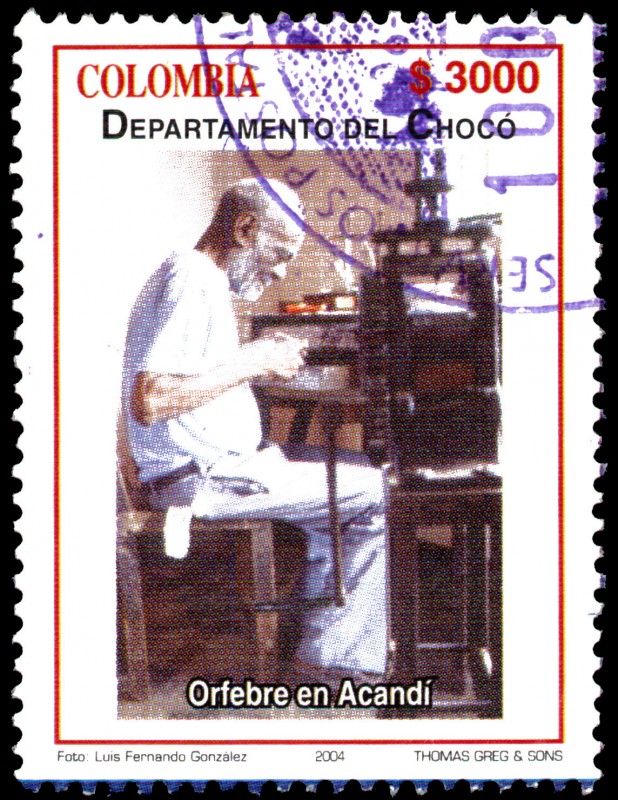 EMISIÓN POSTAL DEPARTAMENTOS DE COLOMBIA CHOCÓ 