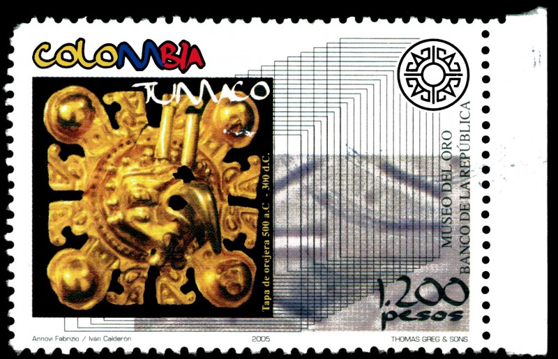 EMISIÓN POSTAL MUSEO DEL ORO - EL ORO EN LAS CULTURAS PREHISPANICAS