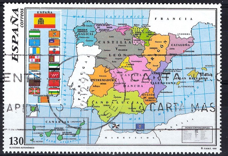 3460 SH Mapa Oficial del Estado Autonómico.