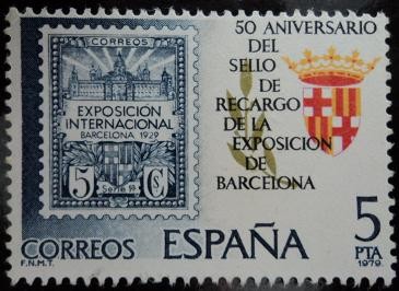 50 Aniversario del Sello de Recargo de la Exposición de Barcelona