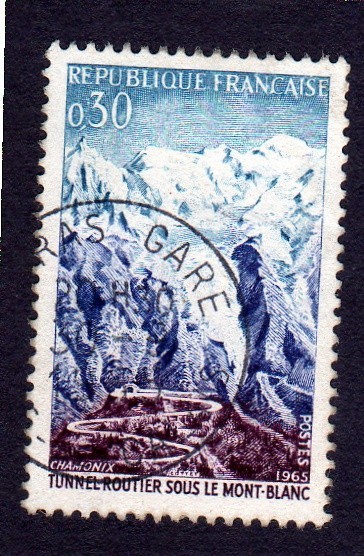 CHAMONIX , TUNNEL ROUTIER SOUS LE MONT-BLANC