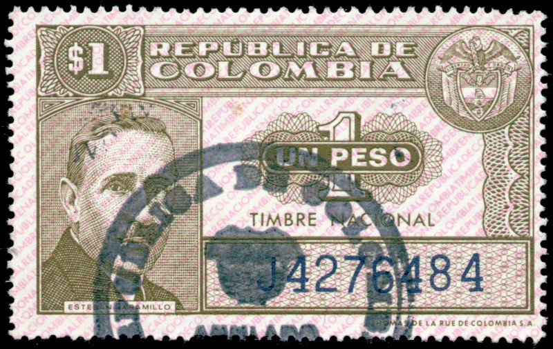 TIMBRE NACIONAL - ESTEBAN JARAMILLO - SERIE 