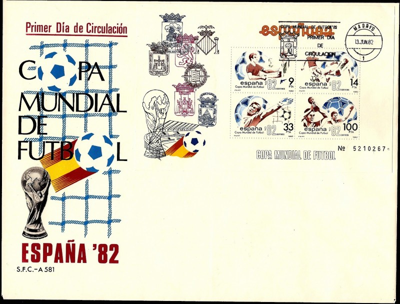Copa Mundial de Fútbol España 82 HB sedes - SPD