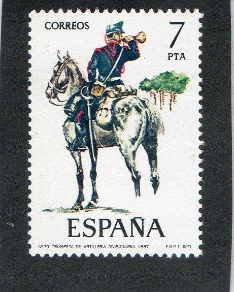 2426-TROMPETA DE ARTILLERIA DIVISIONARIA 1887
