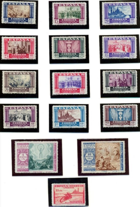  1940. 29 de enero XIX Centenario de la venida de la Virgen del Pilar a Zaragoza