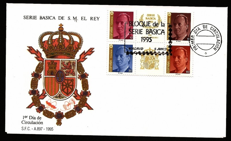Serie Básica de S.M. el  Rey 1995 - SPD