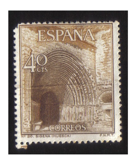 (1728) Serie Turística. Paisajes y Monumentos. (Iglesia de Sigena Huesca)