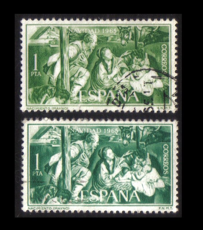 (1692) Navidad de 1965. Nacimiento (Mayno) (2 Distinto Color)