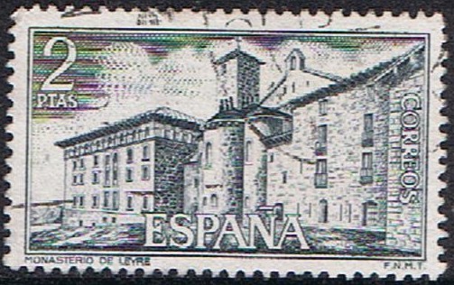 MONASTERIO DE LEYRE. VISTA EXTERIOR