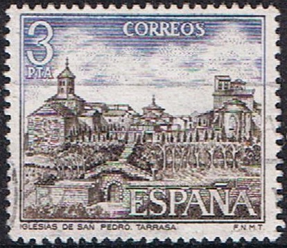 TURISMO. IGLESIA DE SAN PEDRO, EN TARRASA (BERCELONA)