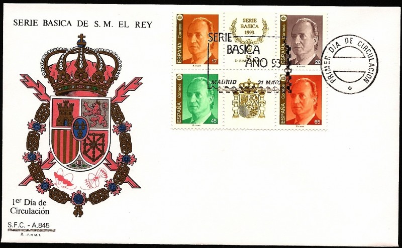 Serie Básica de S.M.  el Rey  1993 -  SPD