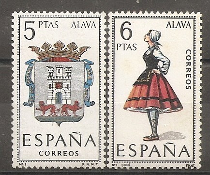 Escudo y traje típico (Alava)