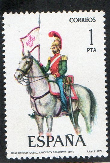 2381- LANCERO DE REGIMIENTO DE CALATRAVA.