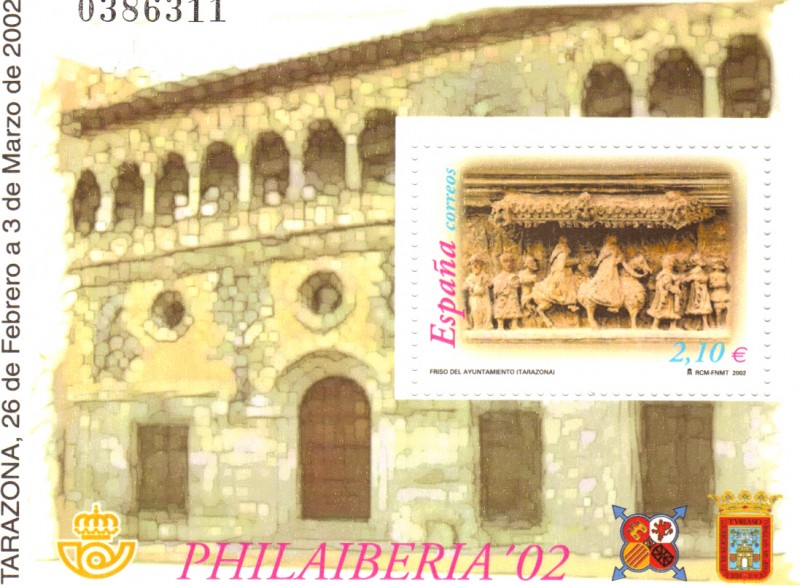 Friso del Ayuntamiento. Tarazona. Philaiberia 2002
