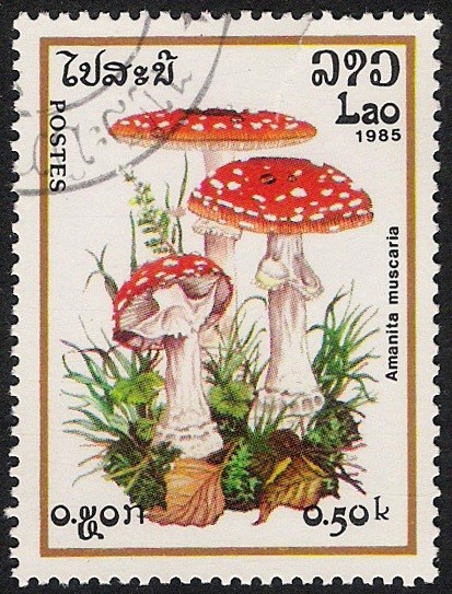 SETAS-HONGOS: 1.174.001,01-Amanita muscaria -Phil.47560-Dm.985.29-Y&T.633-Mch.828-Sc.627
