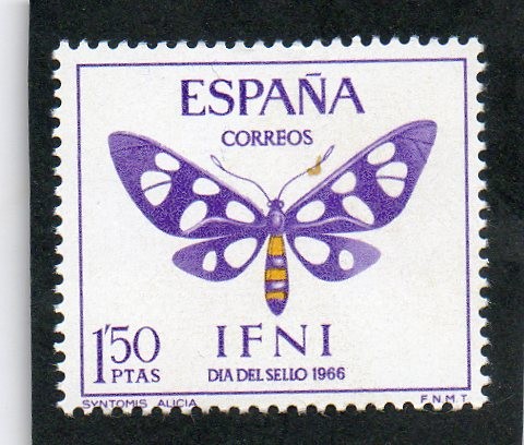 IFNI  223   DIA DEL SELLO . MARIPOSAS.