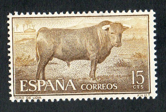 1254-  FIESTA NACIONAL : TAUROMAQUIA. TORO DE LIDEA.