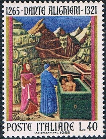 7º CENT. DEL NACIMIENTO DE DANTE ALIGHIERI. EL INFIERNO. Y&T Nº 930