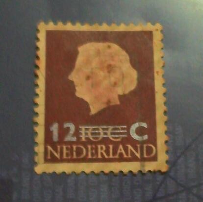 Queen juliana overprint
