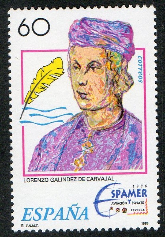3404- Exposiciones filatélicas Espamer ' 96 y Aviación y Espacio ' 96.
