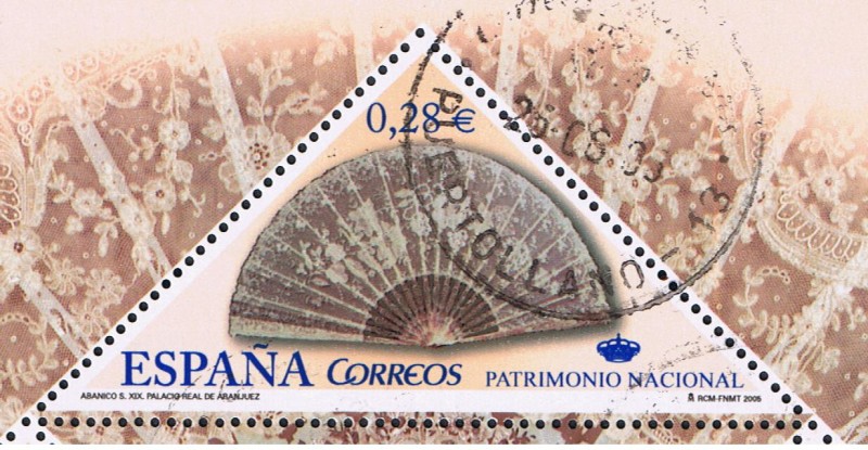 Edifil  SH 4164 A  Patrimonio Nacional. Abanicos  