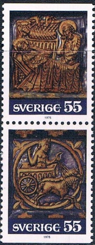 NAVIDAD 1975. ARTE SACRO SUECO. Y&T 905-06