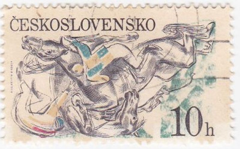 2297 - Carrera de caballos en  Pardubice