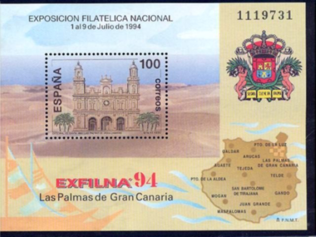 1 de Julio Exposición filatelica Nacional 
