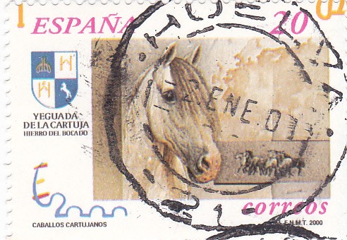 exposicion mundial de filatelia españa 2000 yeguada de la cartuja