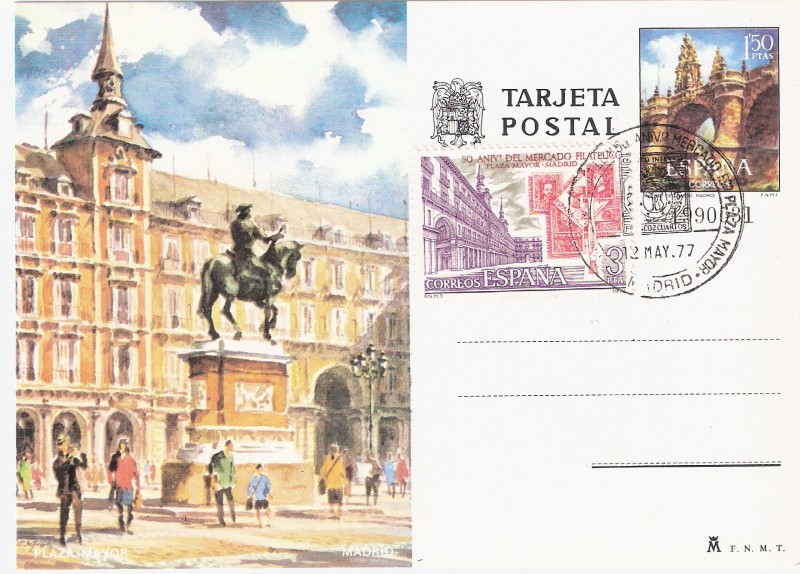 TDP - 50º Aniversario del mercado filatelico de la Plaza Mayor de Madrid