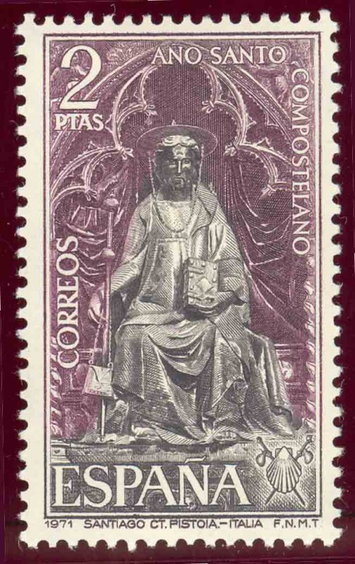 1971 Año Anto Compostelano. Santiago de Pistola. Italia - Edifil:2011