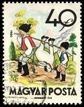 Fábulas (2da.serie)  El molinero, su  hijo y el asno. 1960.