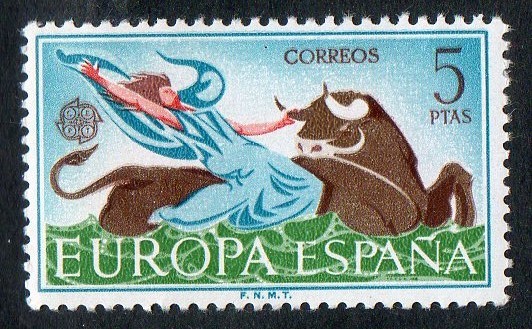 1748- Europa - CEPT. El rapto de Europa por Zeus.