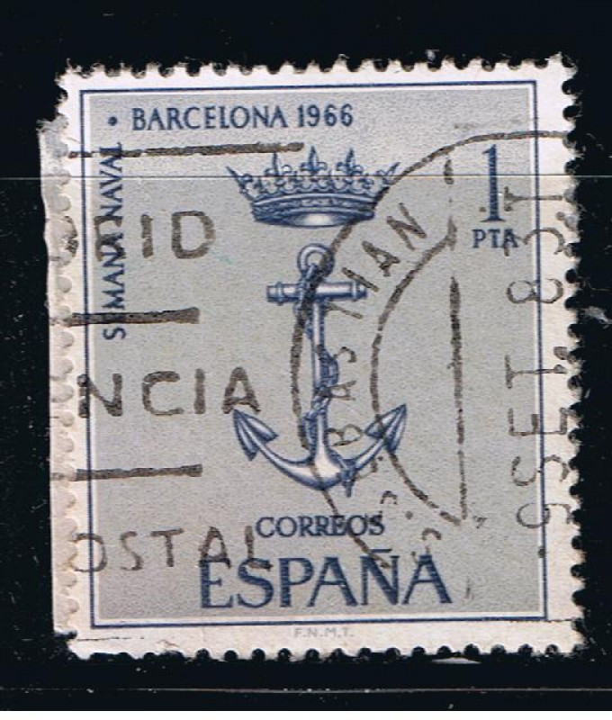 Edifil  1737  Semana naval en Barcelona.  