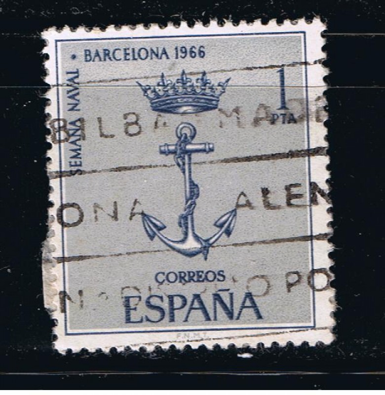 Edifil  1737  Semana naval en Barcelona.  