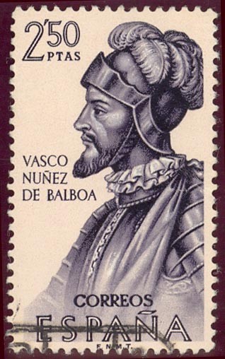 1963 Forjadores de America. Vaso  Nuñez de Balboa - Edifil:1531