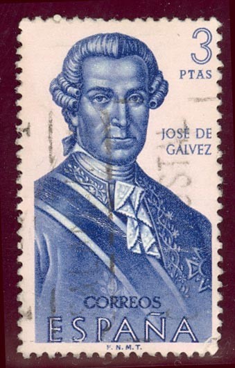 1963 Forjadores de America. Jose de Galvez - Edifil:1532