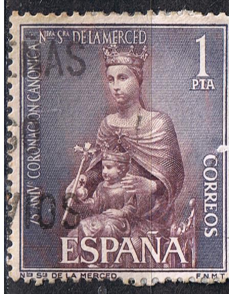 Edifil  1523  LXXV aniver. de la coronación de Nuestra Señora de la Merced.  