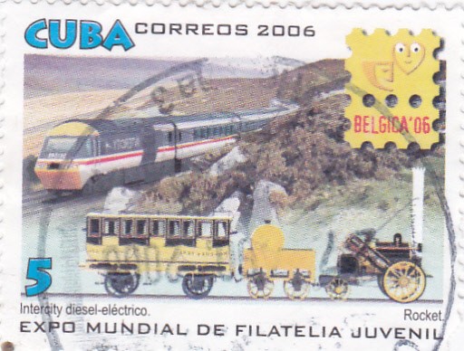 Expo Mundial de Filatelia Juvenil-Intercity diesel-eléctrico