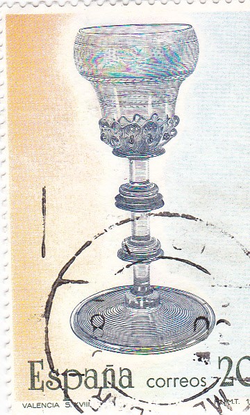 Artesanía Española Vidrio -Valencia  s. XVIII    (C)