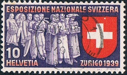 EXPOSICIÓN NACIONAL DE ZURICH. Y&T Nº 323