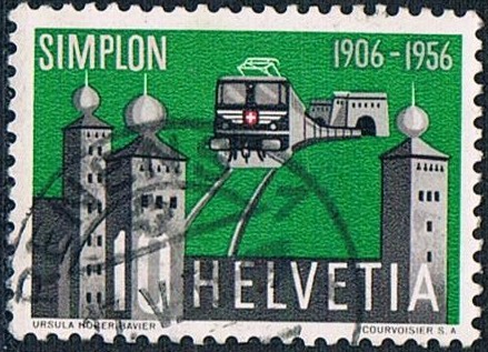CINCUENTENARIO DEL TÚNEL DEL SIMPLON. Y&T Nº 573