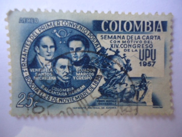 Semana de la Carta, con motivo del XIV Congreso de U:P:U. 1957
