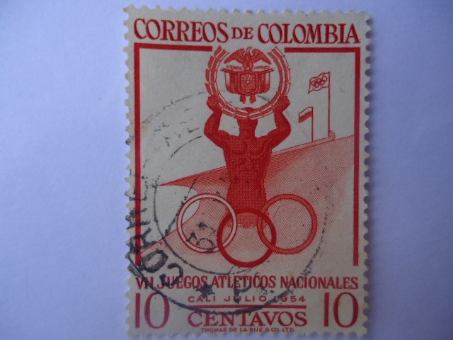 VII JUEGOS ATLÉTICOS NACIONALES.(Cali julio 1954)