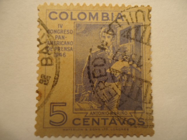 ANTONIO NARIÑO- IV Congreso Panamericano de Prensa 1946.