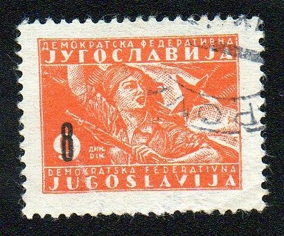 Partisana y bandera