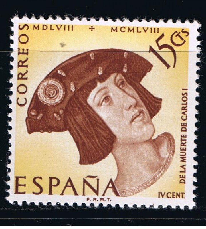 Edifil  1224  IV cente. de la muerte de Carlos I de España y V de Alemania.  